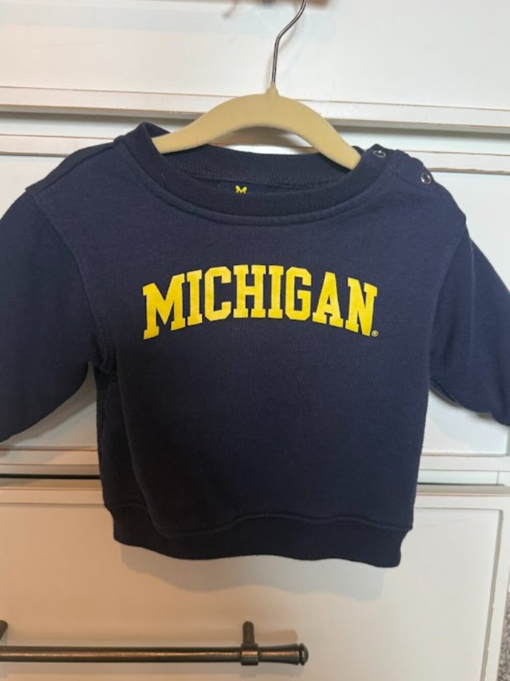 Baby MICHIGAN Crewneck Sweater 12M